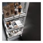 Colonne coulissante complète 6 corbeilles