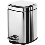 Poubelle à pédale rectangulaire