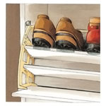 Ferrure basculante pour rangement de chaussures